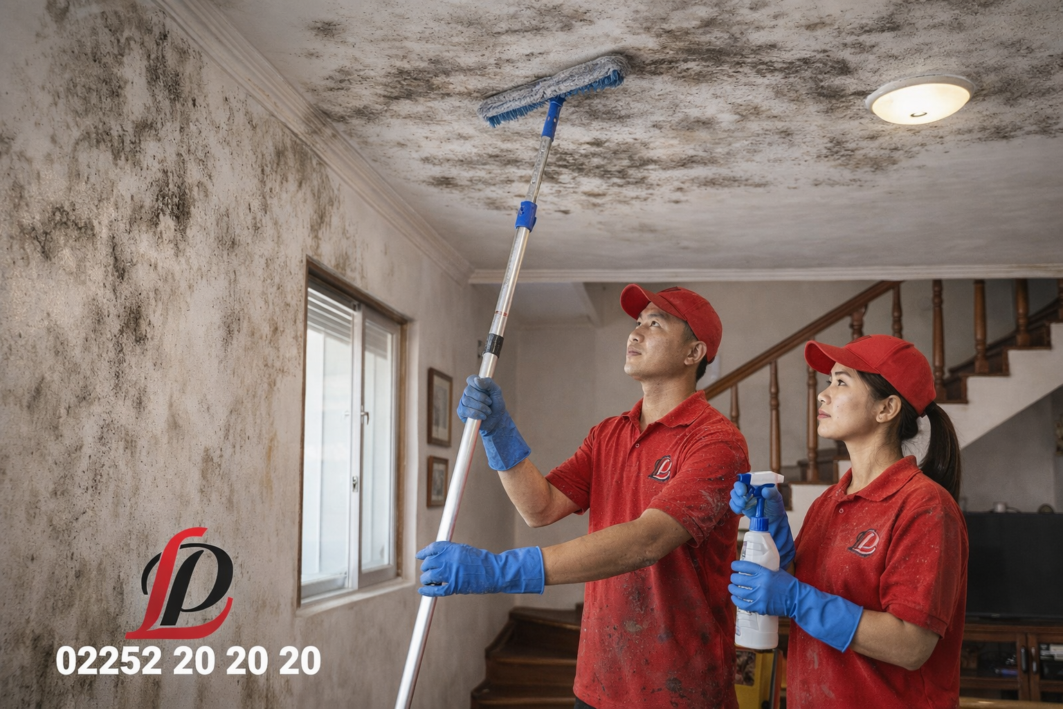 Dịch vụ tẩy mốc tường nhà tại Hải Phòng