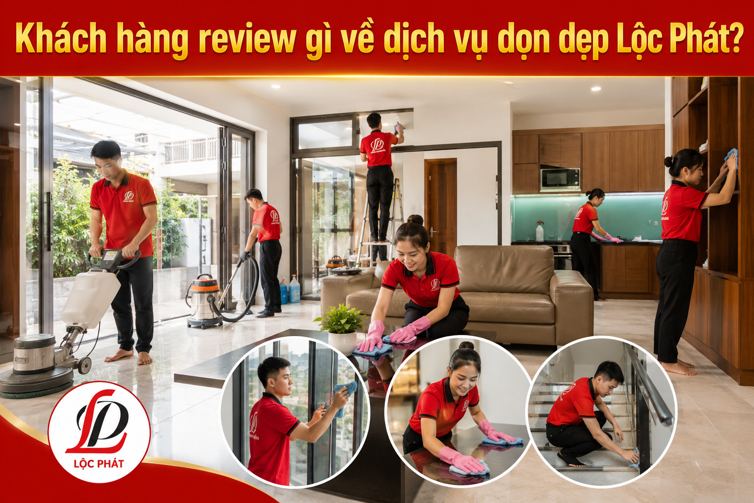 Khách hàng review gì về dịch vụ dọn dẹp Lộc Phát?